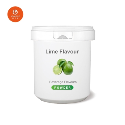 Lime Flavor Powder Green Lemon Flavor Instant Drink 3 In 1 For Beverage